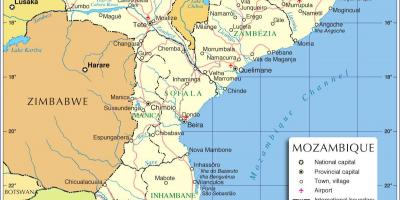 Maputo in Mozambico mappa