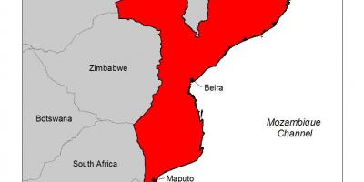 Mappa di malaria in Mozambico